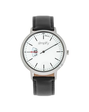 Vereenvoudig het 6500 horloge met leren band