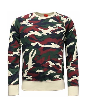 Puma Long Sleeve Crew Neck Camo Mens Sweaters 567493 21
