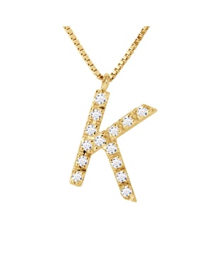 DIADEMA - Halsband med diamanter - K - Gul guld