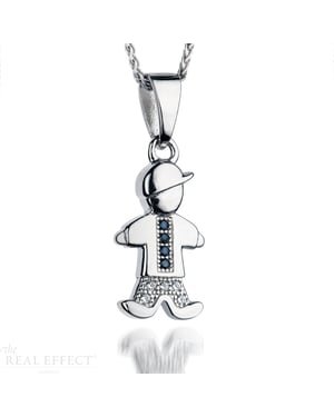 Orphelia Child's 925 Sterling Silver Chain with Pendant - Silver ZH-7340