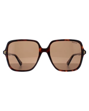 Polaroid Square Dames Havana Bronze Gecoat PLD 6219/S