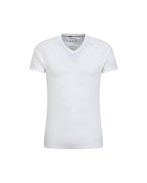Mountain Warehouse Heren Top Merino Wol Thermo Top (Wit)