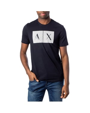 Armani Exchange Heren T-Shirt In Blauw