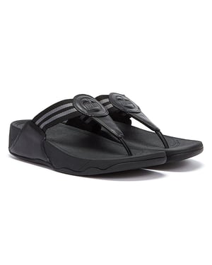 Fitflop Walkstar Webbing teenslippers voor dames - (Zwart)