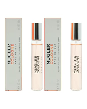 Mugler Cologne Take Me Out Eau de Toilette 10ml Travel Spray x 2