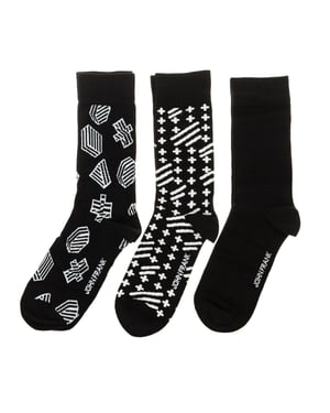 Pack-3 High-top socks with anti-pressure cuff JF3LSMC03-STANDART men