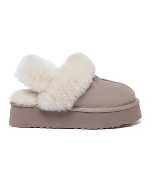EVER AU Australia Women Fantail Leather Slippers With Two Removable Straps