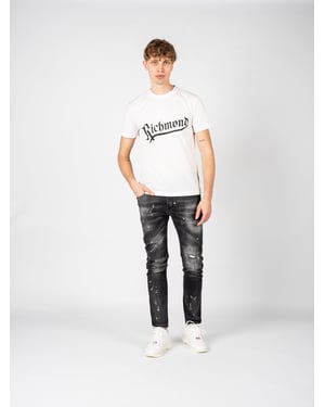 John Richmond T-shirt Herr Vit