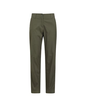 Mountain Warehouse Womens/Ladies Coastal Stretch Regular Trousers (Khaki Green)