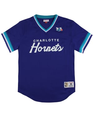 Mitchell & Ness Charlotte Hornets Special Script Mesh Heren T-shirt