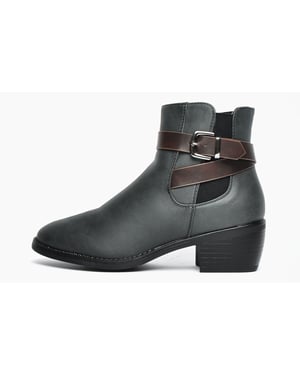 Divaz Farrah Vegan Zip Boots Womens
