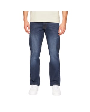 Crosshatch Mens Cadman Straight Jeans (Dark Wash)