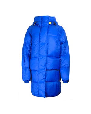Parajumpers Bold Parka Kos blauw lang donsjack met capuchon