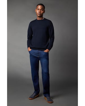 Indigo Stretch Straight Fit Jeans