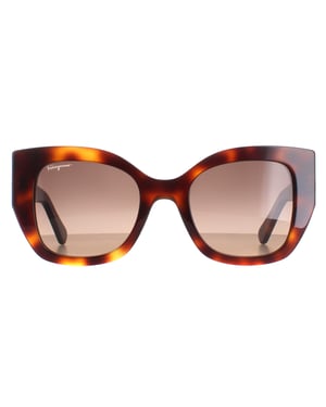 Salvatore Ferragamo SF1045S 238 klassieke tortoise bruin gradiënt zonnebril
