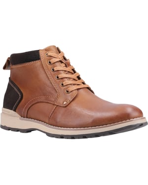 Hush Puppies Mens Dean Leather Boots (Tan)