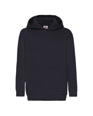 Fruit of the Loom Kinderen/Kinderen Classic Hooded Sweatshirt (Deep Navy)