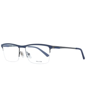 Police Half Rimless Mens Purple Glasses