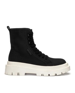 Superga Womens/Ladies 3051 Alpina Apex Shoes (Black/White Avorio)