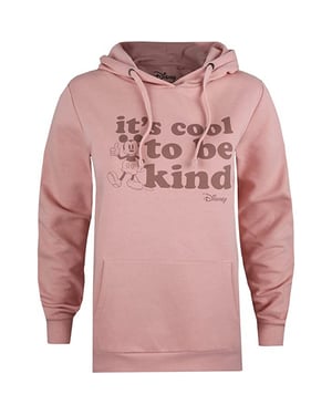 Disney Dames/dames Its Cool To Be Kind Mickey Mouse Hoodie (Schemerig Roze)