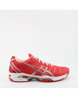 Asics Gel Solution Speed 2 Red Synthetic Womens Lace Up Trainers E450Y 2393