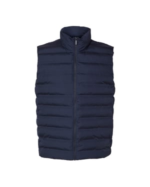 Selected Barry quilted gilet sky captain