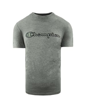 Champion Logo Grå T-Shirt för herrar