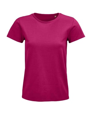 SOLS Dames/Dames Pioneer Organic T-shirt (Fuchsia)