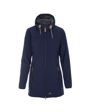 Trespass - Dames Kristen Waterdichte Jas en is Lang van Lengte (Navy)
