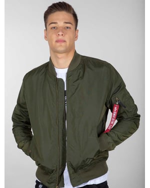 Heren Alpha industries Ma-1 Tt Bomber Jacket in Donkergroen