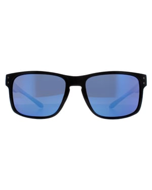 Atum Rectangle Mens Shiny Black Blue Mirror Waterhouse