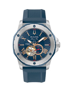 Bulova Marine Star Men's Blue Watch 98A282