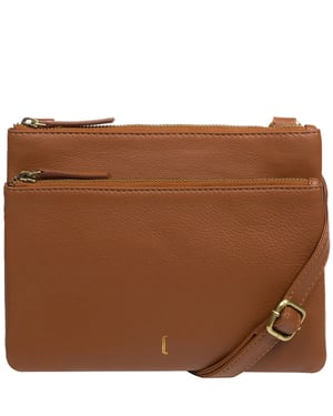 'Demi' Tan Leather Cross Body Bag