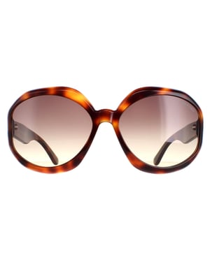 Tom Ford Georgia 02 FT1011 52B dark havana smoke gradient zonnebril
