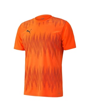 Puma Ftblnxt Graphic Core Short Sleeve Crew Neck Orange Mens T-Shirt 656830 02