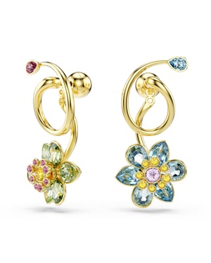 Swarovski 'Idyllia F Florere' Dames Vergulde Metalen Dangle Oorbellen - Goud 5709025