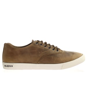 Seavees Hermosa Sneaker Wintertide Elmwood Geolied Ruig Leer Bruin Herenschoenen