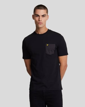 Lyle & Scott Tonal Pocket T-Shirt Svart