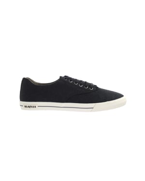 Seavees Hermosa Plimsoll Standard Svart Linne Svart Herr Plimsoll