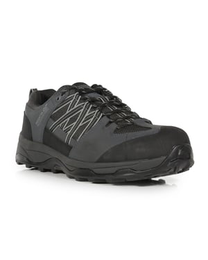 Regatta Mens Clayton Safety Trainers (Black/Briar)