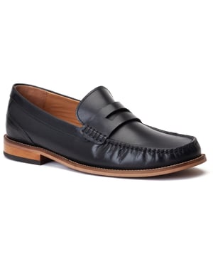 Base London Garfield Leather Men's Black Loafers