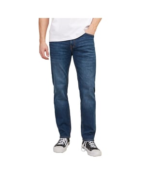 Jack & Jones Heren Blauwe Jeans Regular Fit Casual 5-Pocket Ontwerp