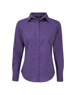 Premier Dames/Dames Shirt Met Lange Mouwen (Paars)