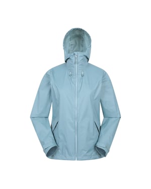 Mountain Warehouse Dames/Dames Swerve Packaway Waterdicht Jasje (Licht Teal)