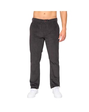 Crosshatch Mens Cordout lösa byxor (antracit)
