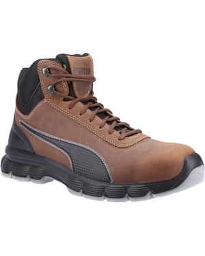 Puma Safety Condor Mid Nubuck Brown Safety Boots