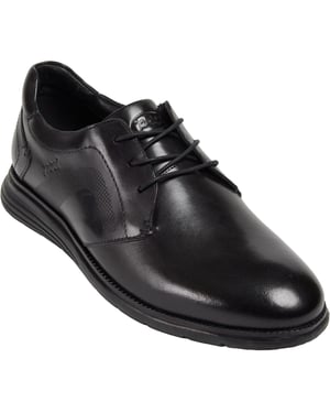 Pod Aston Leather Men's Black Lace-Up Shoes
