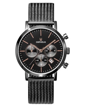 Orphelia Retro herenhorloge Zwart OR82802