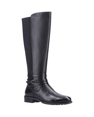 Hush Puppies Womens/Ladies Vanessa Leather Calf Boots (Black)