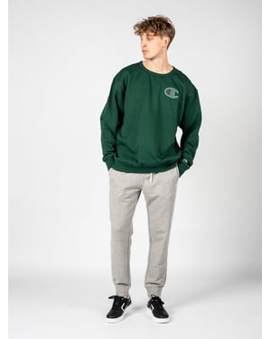 Champion Sweatshirt C-Neck Herr Grön